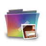 Folder Rainbow Picture Icon 96x96 png